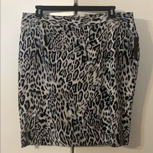Animal Print Pencil Skirt